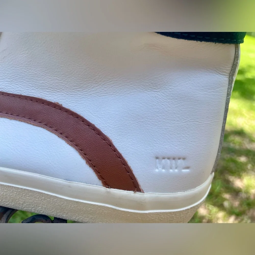 Madewell High Top Sneakers Shoes Women's Size 10 Leather White NWOB NWOT Casual - Picture 6 of 13